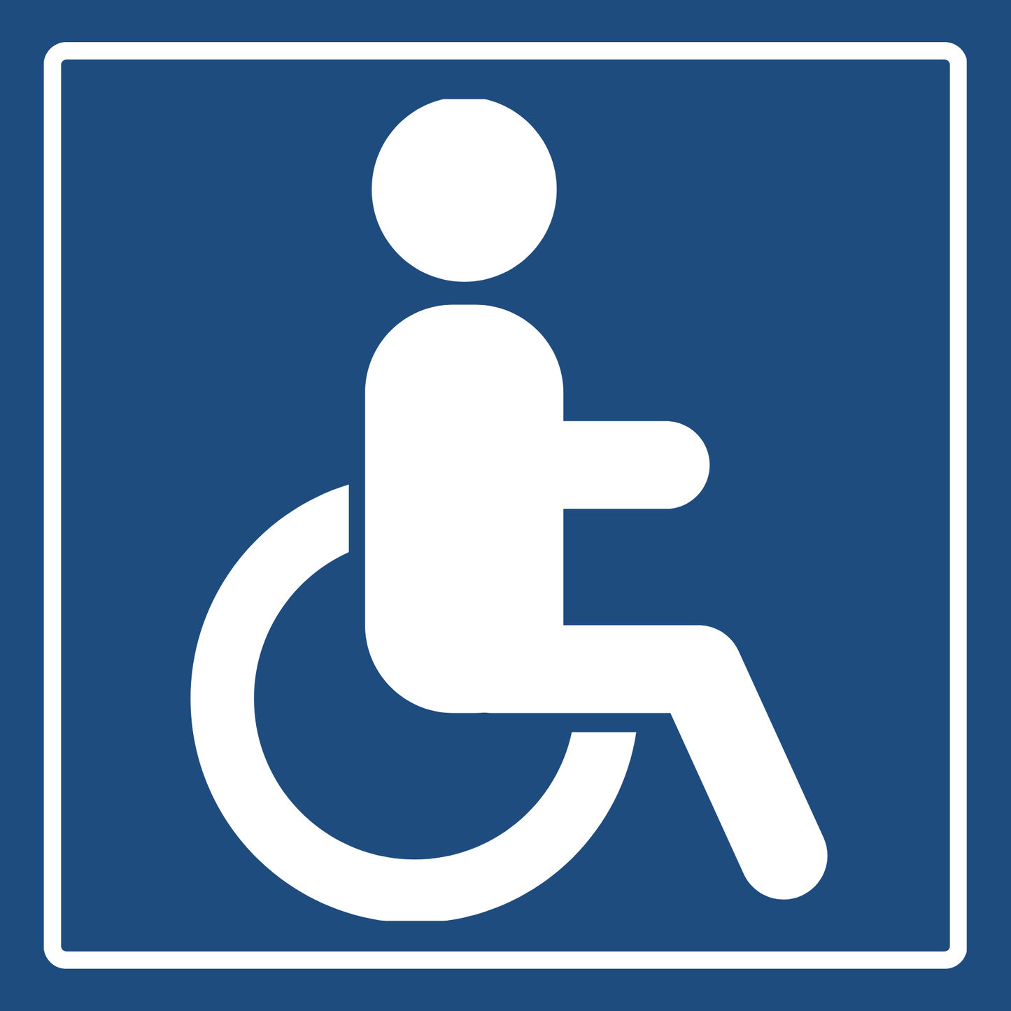 Handicap Wheelchair Accessible Vinyl Decals