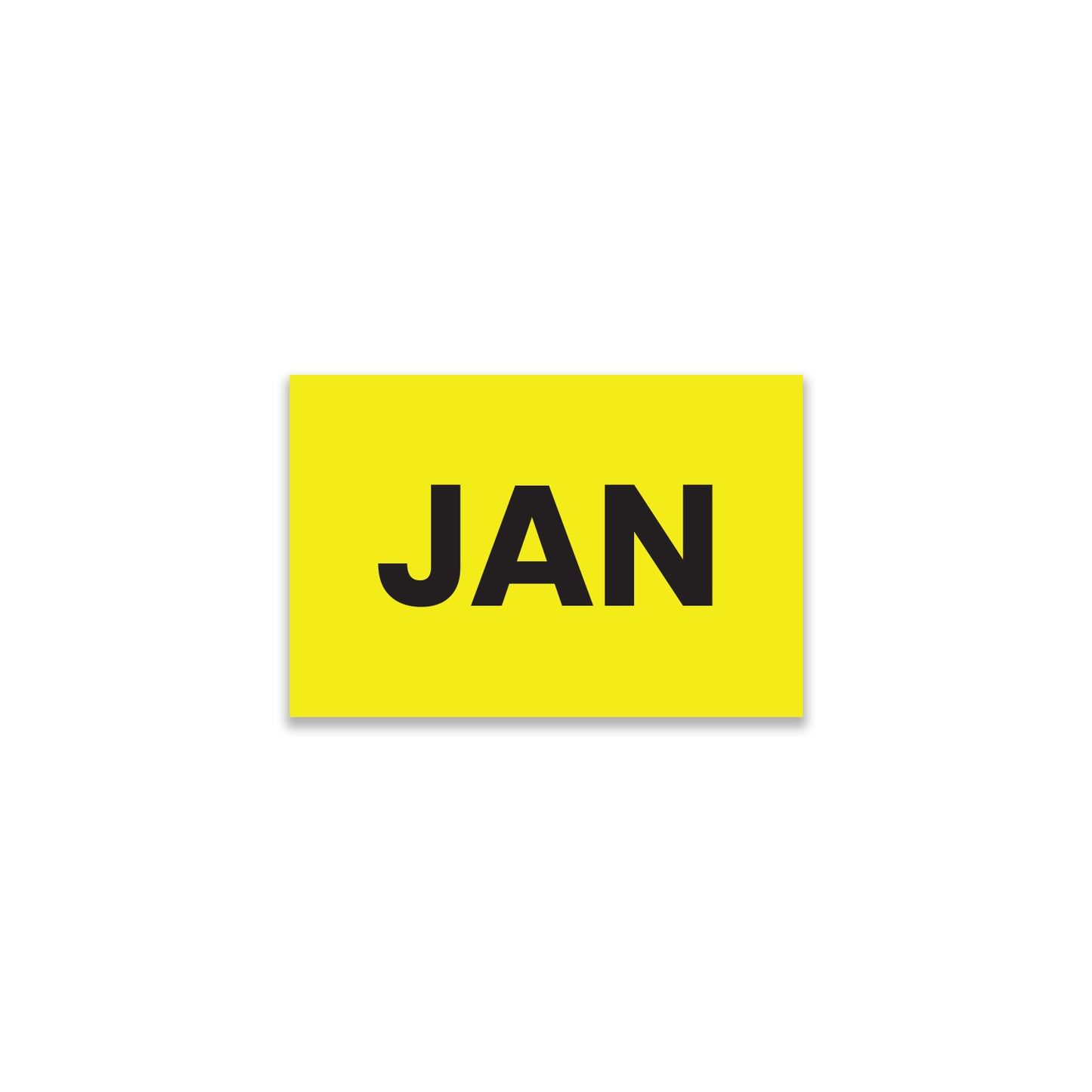 January (Rectangle) - Month Lables Roll - 2"x3" / 3"x5"