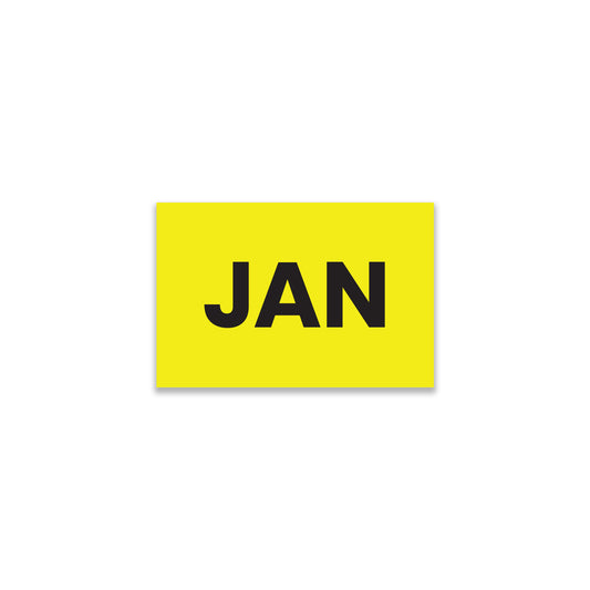 January (Rectangle) - Month Lables Roll - 2"x3" / 3"x5"