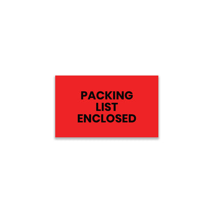 Packing List Enclosed - Enclosed Labels Roll - 3"x5"