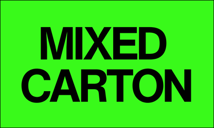 StickerJet Mixed Carton - OSHA Mixed Labels - 2"x3" and 3"x5" Rectangle Labels - 500 Qty/Roll - Paper, Easy Peel And Stick, Strong Adhesive, Made In USA