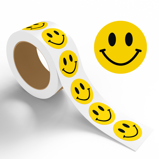 Smiley - Roll / Sheet - 1"x1" / 2"x2" / 3"x3" / 4"x4"