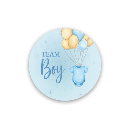 Gender Reveal Sticker – Onesie & Balloons Design