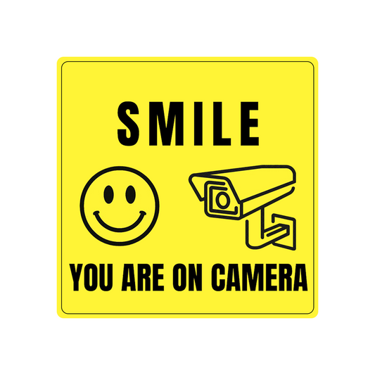 Smile You Are On Camera - 6-Pack Individually Cut Stickers - 6”x6”
