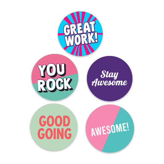 Encouraging - 500 Labels/Roll - 2"x2" - Style 4