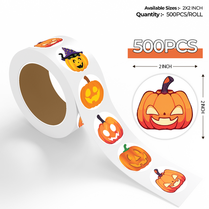 Classic Halloween Pumpkin Stickers