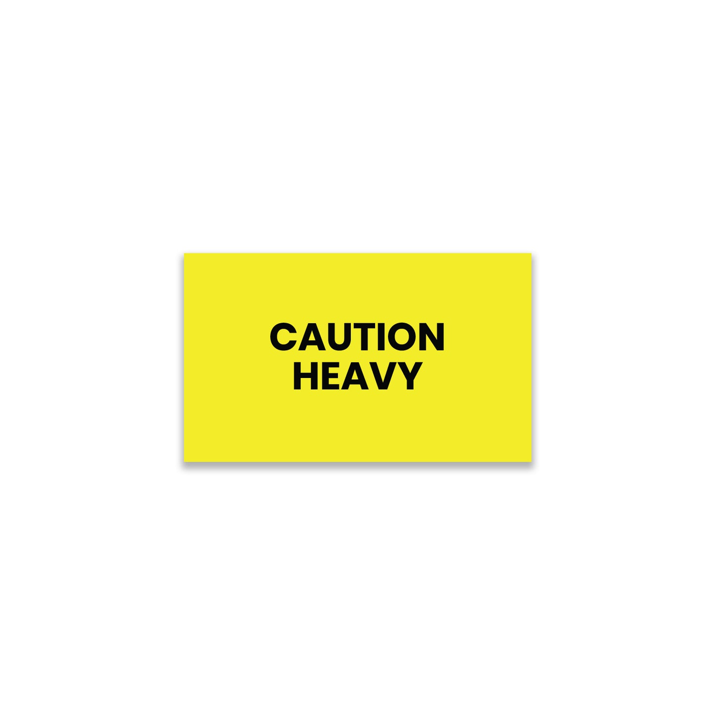 Caution Heavy (Rectangle) - Shipping Labels