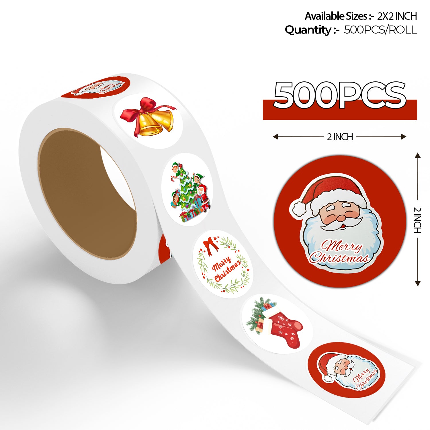 Christmas Sticker – Assorted Christmas Design