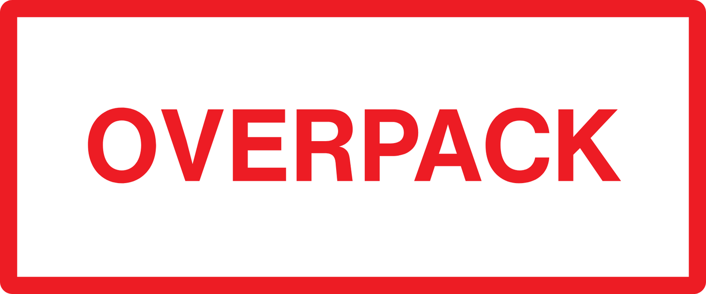StickerJet Overpack – OSHA Air Speciality Labels – 2"x6" Rectangle Labels – 500 Qty/Roll – Paper, Easy Peel And Stick, Strong Adhesive, Made In USA