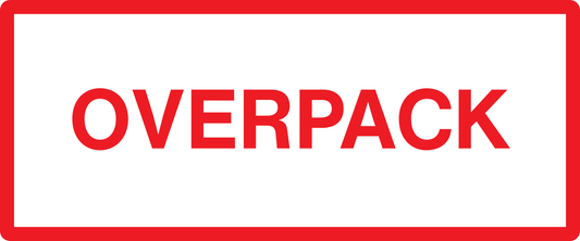 StickerJet Overpack – OSHA Air Speciality Labels – 2"x6" Rectangle Labels – 500 Qty/Roll – Paper, Easy Peel And Stick, Strong Adhesive, Made In USA