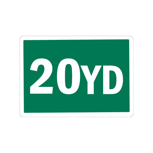20 Yard Container Stickers
