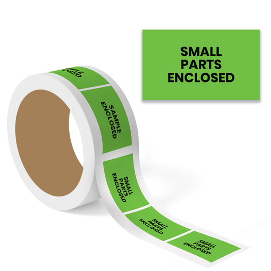 Small Parts Enclosed (Rectangle) - Enclosed Labels