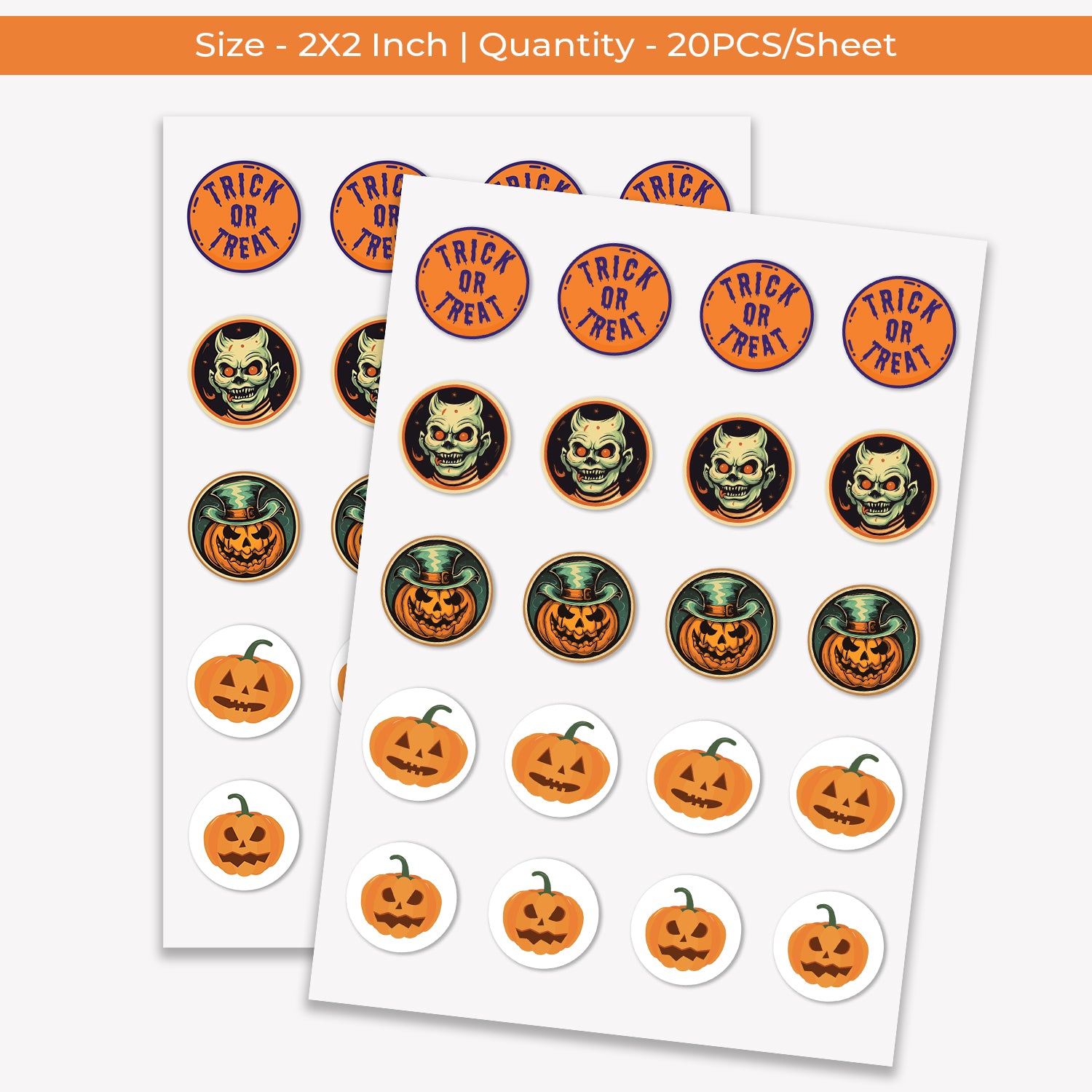 Halloween - Roll / Sheet - 2"x2"