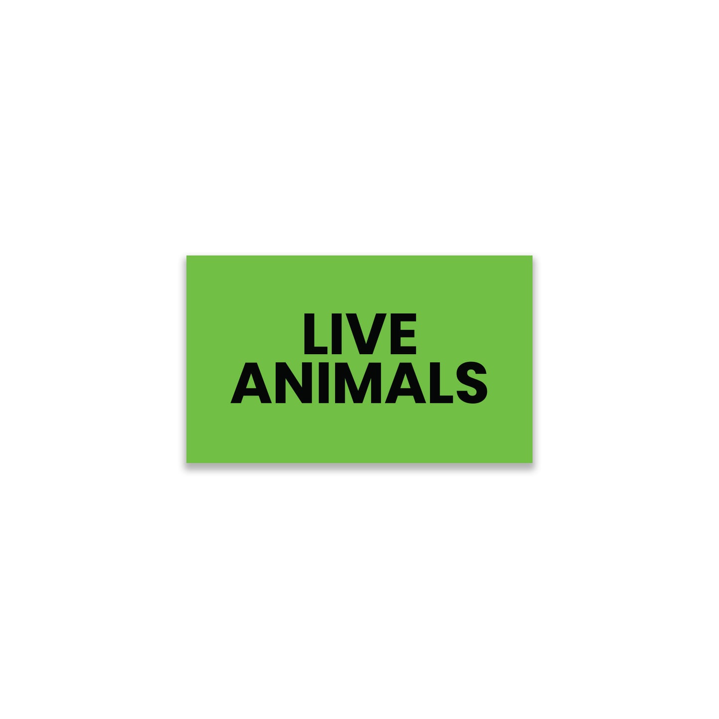 Live Animals - Shipping Labels Roll - 3"x5"