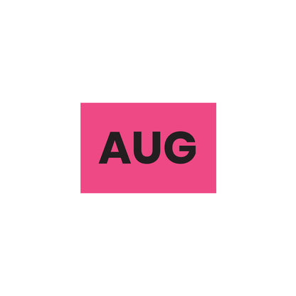 August (Rectangle) - Month Lables Roll - 2"x3" / 3"x5"