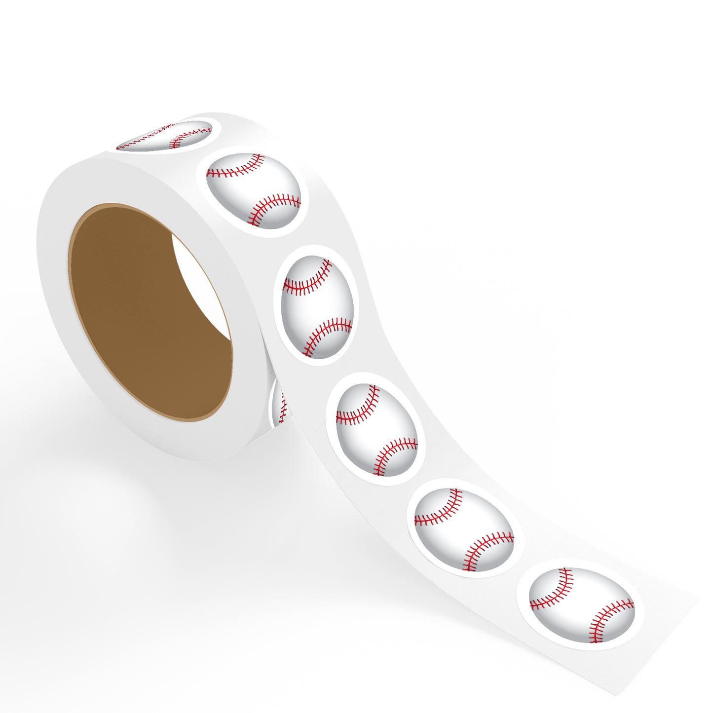 Baseball - 500 Labels/Roll - 2"x2"