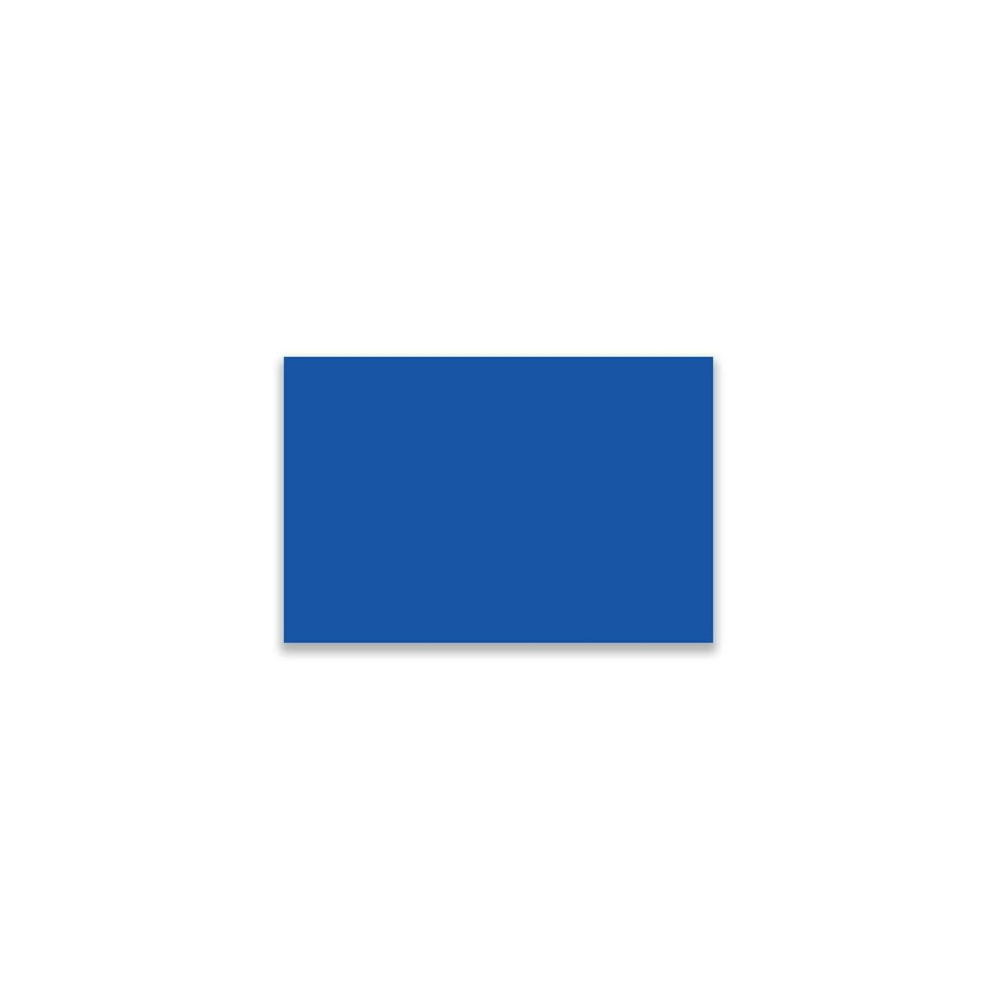 "Royal Blue Color Code Rectangle Labels, single solid rectangular colored label sticker for inventory and color coding on white background."