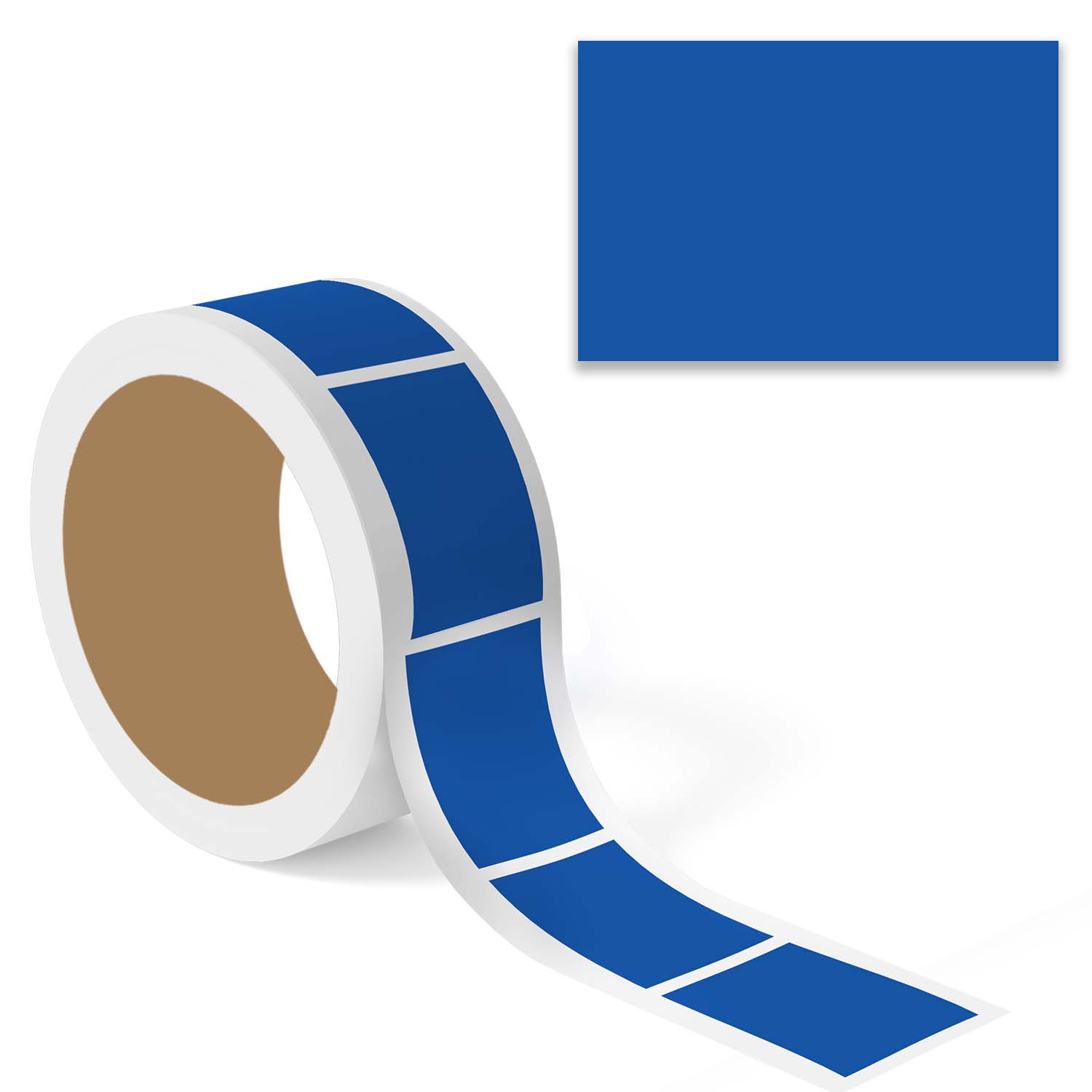 Blue Color Labels Printable Royal Blue Color Code Rectangle Labels | StickerJet