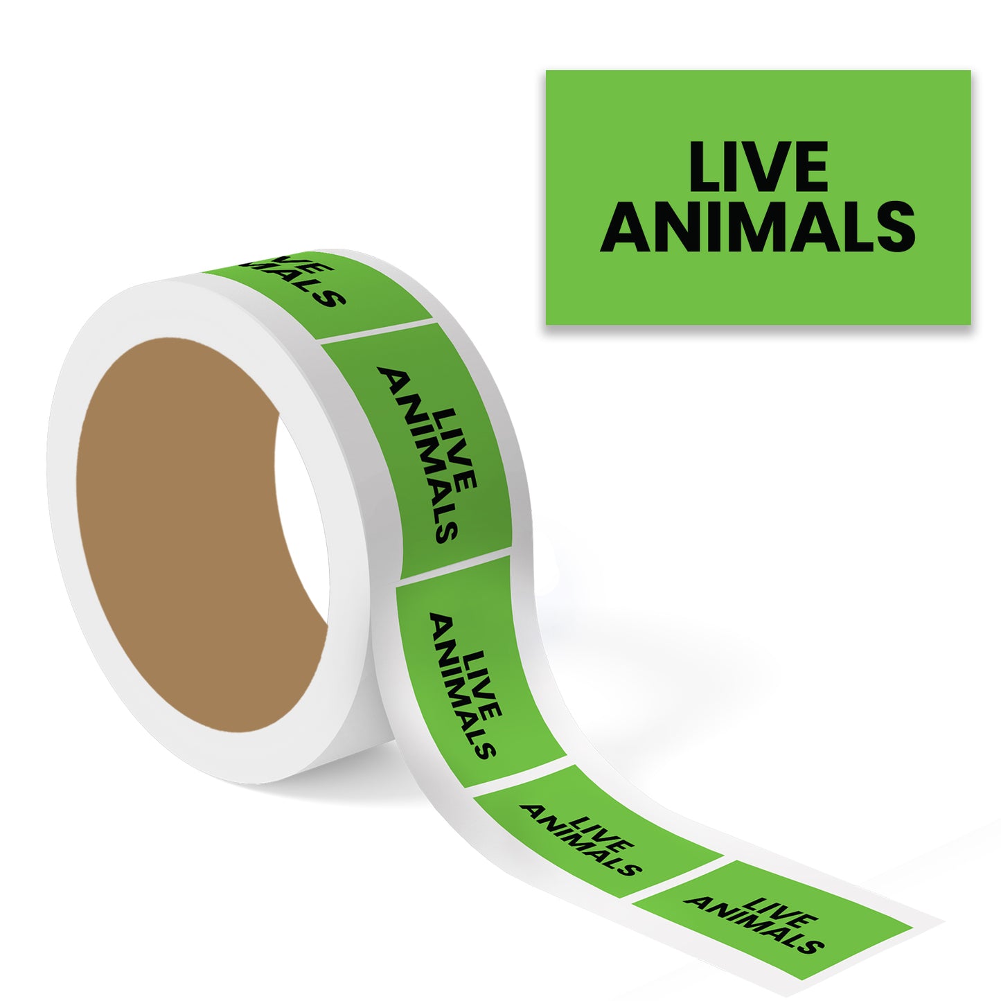 Live Animals - Shipping Labels Roll - 3"x5"