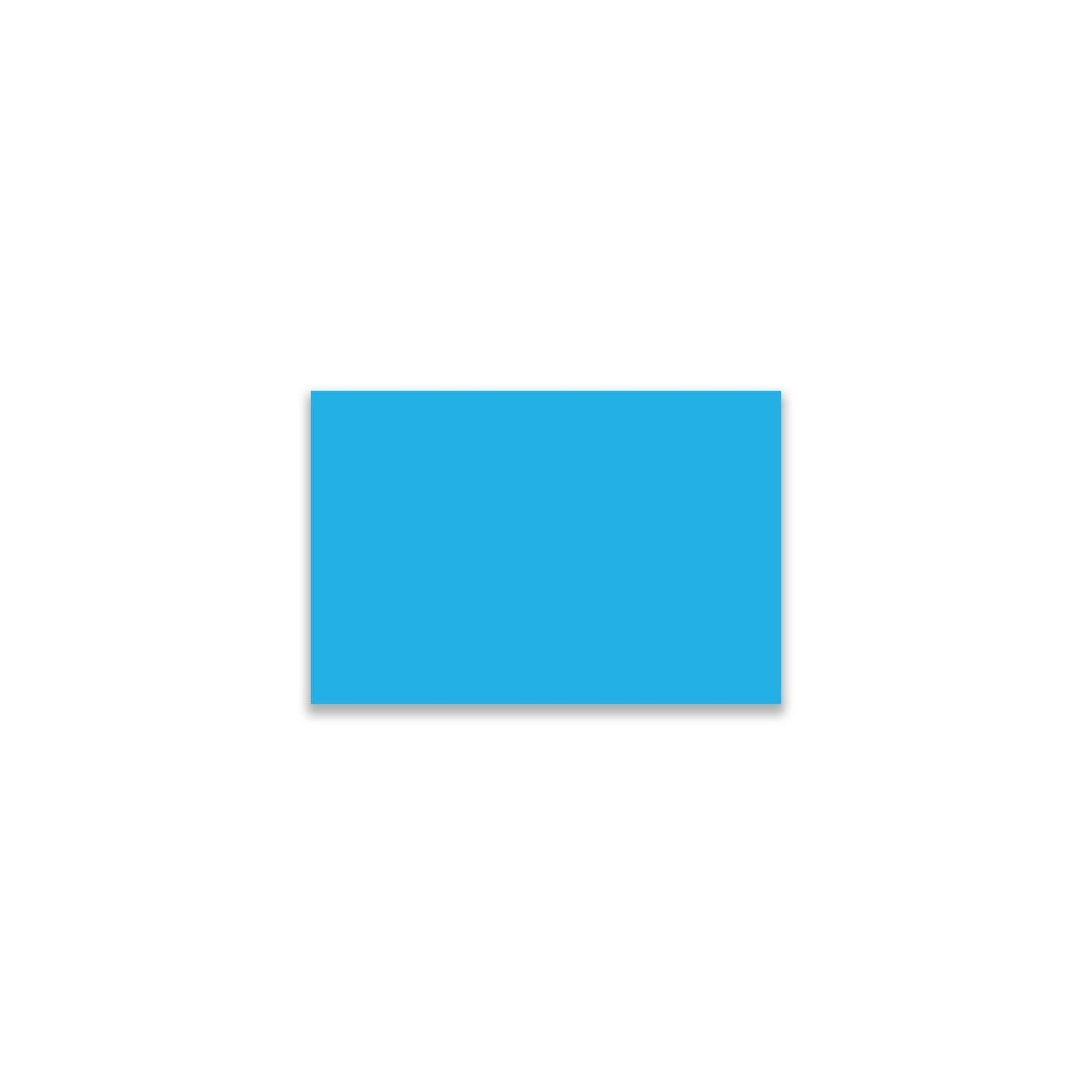 "Light Blue Color Code Rectangle Labels, single solid rectangular colored label sticker for inventory and color coding on white background."