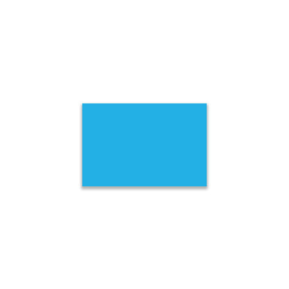 "Light Blue Color Code Rectangle Labels, single solid rectangular colored label sticker for inventory and color coding on white background."