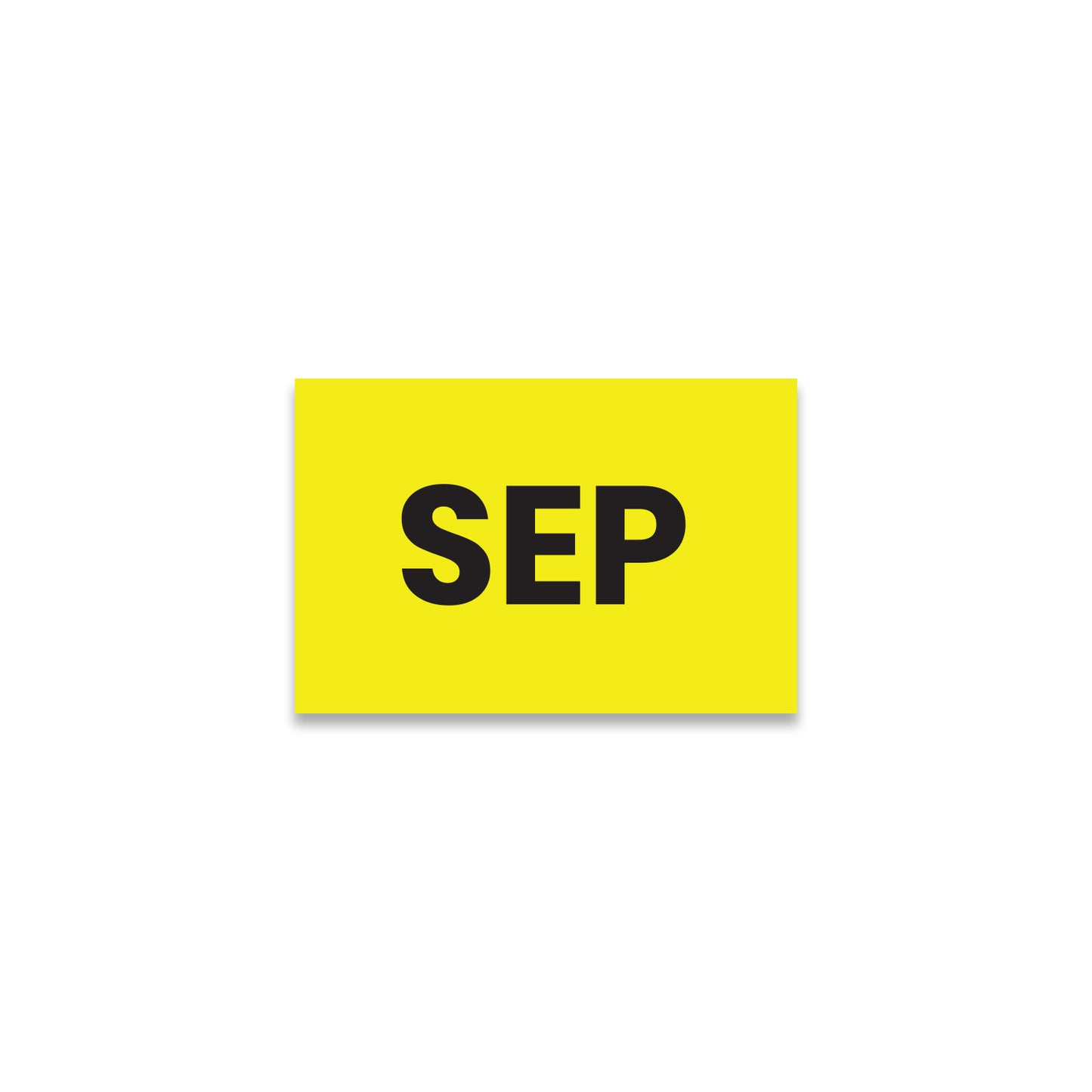 September (Rectangle) - Month Lables Roll - 2"x3" / 3"x5"