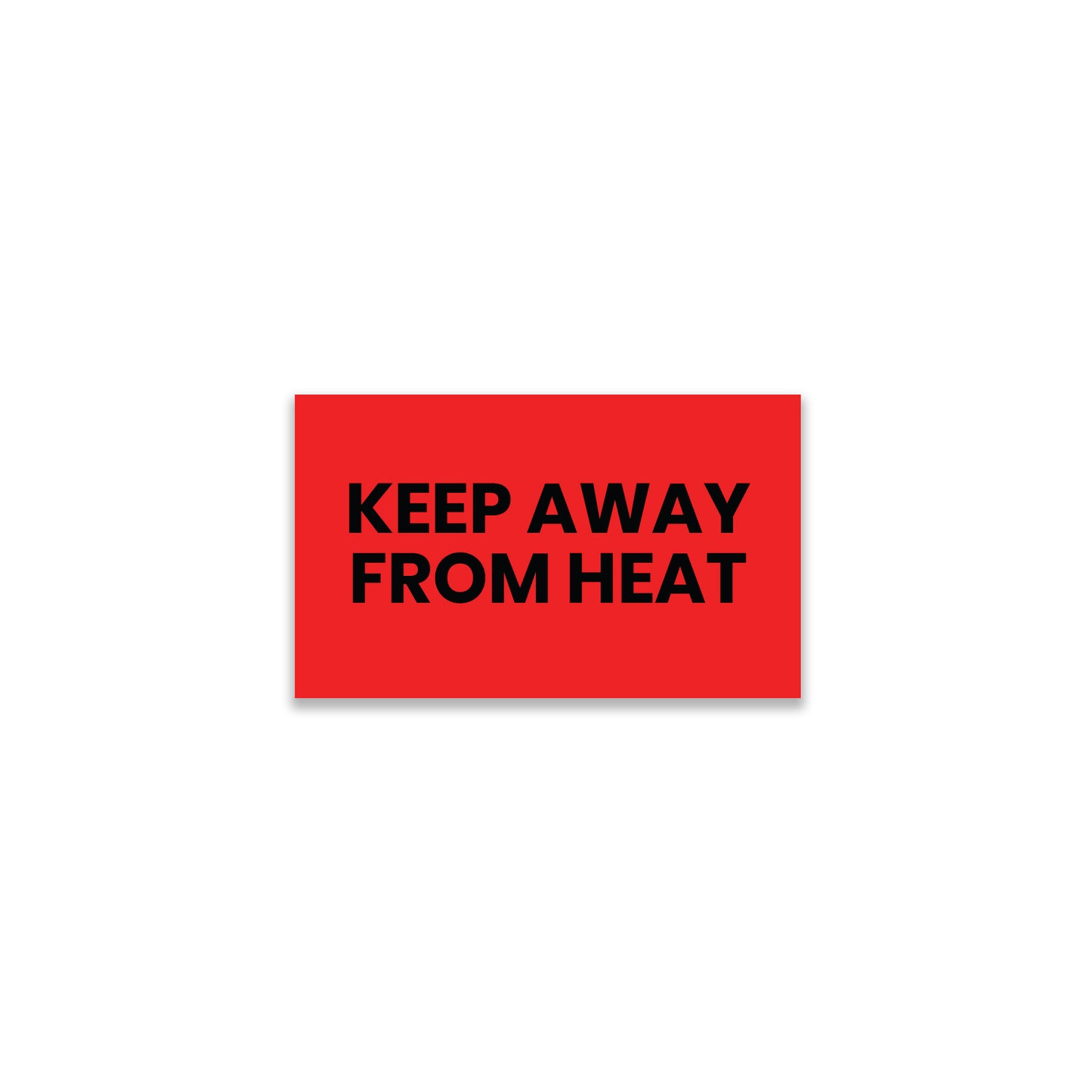 StickerJet Keep Away From Heat – OSHA Receiving Labels – 3"x5" Rectangle Labels – 500 Qty/Roll – Paper, Easy Peel And Stick, Strong Adhesive, No Residue, Made In USA