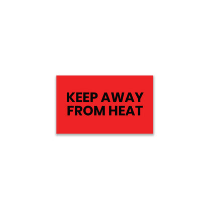StickerJet Keep Away From Heat – OSHA Receiving Labels – 3"x5" Rectangle Labels – 500 Qty/Roll – Paper, Easy Peel And Stick, Strong Adhesive, No Residue, Made In USA