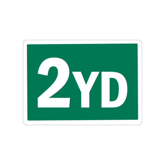 2 Yard Container Stickers