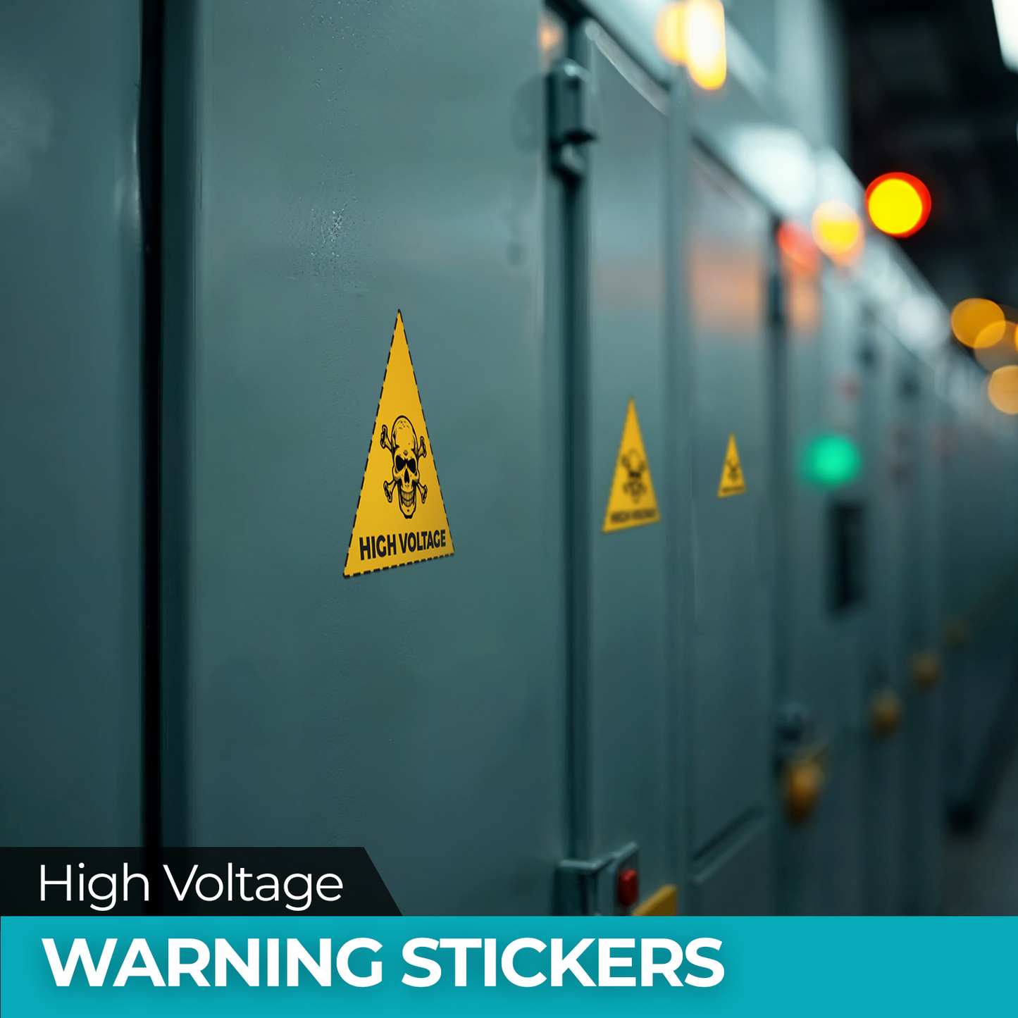 High Voltage - 2-Pack Individually Cut Stickers - 4" x 4"