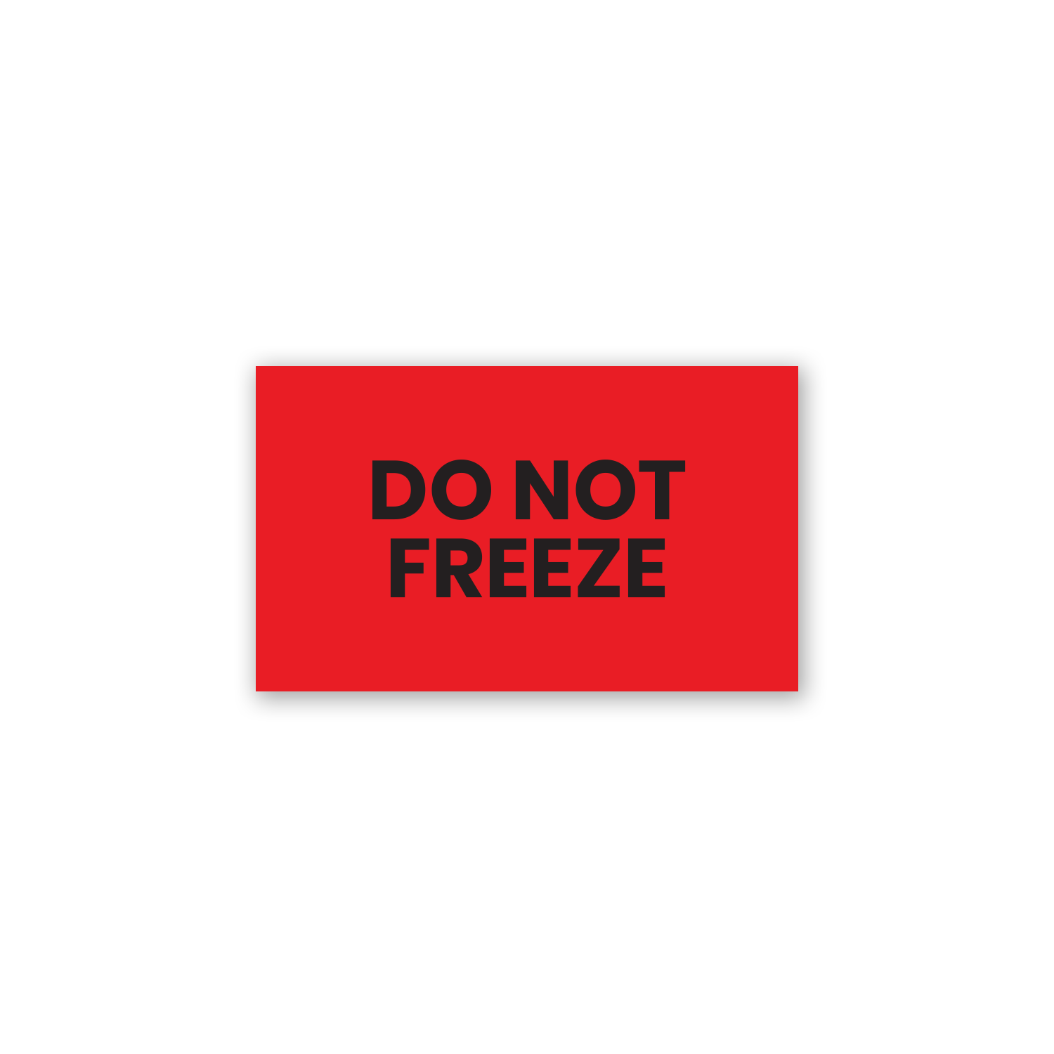 Do Not Freeze (Red) - Refrigerator Labels