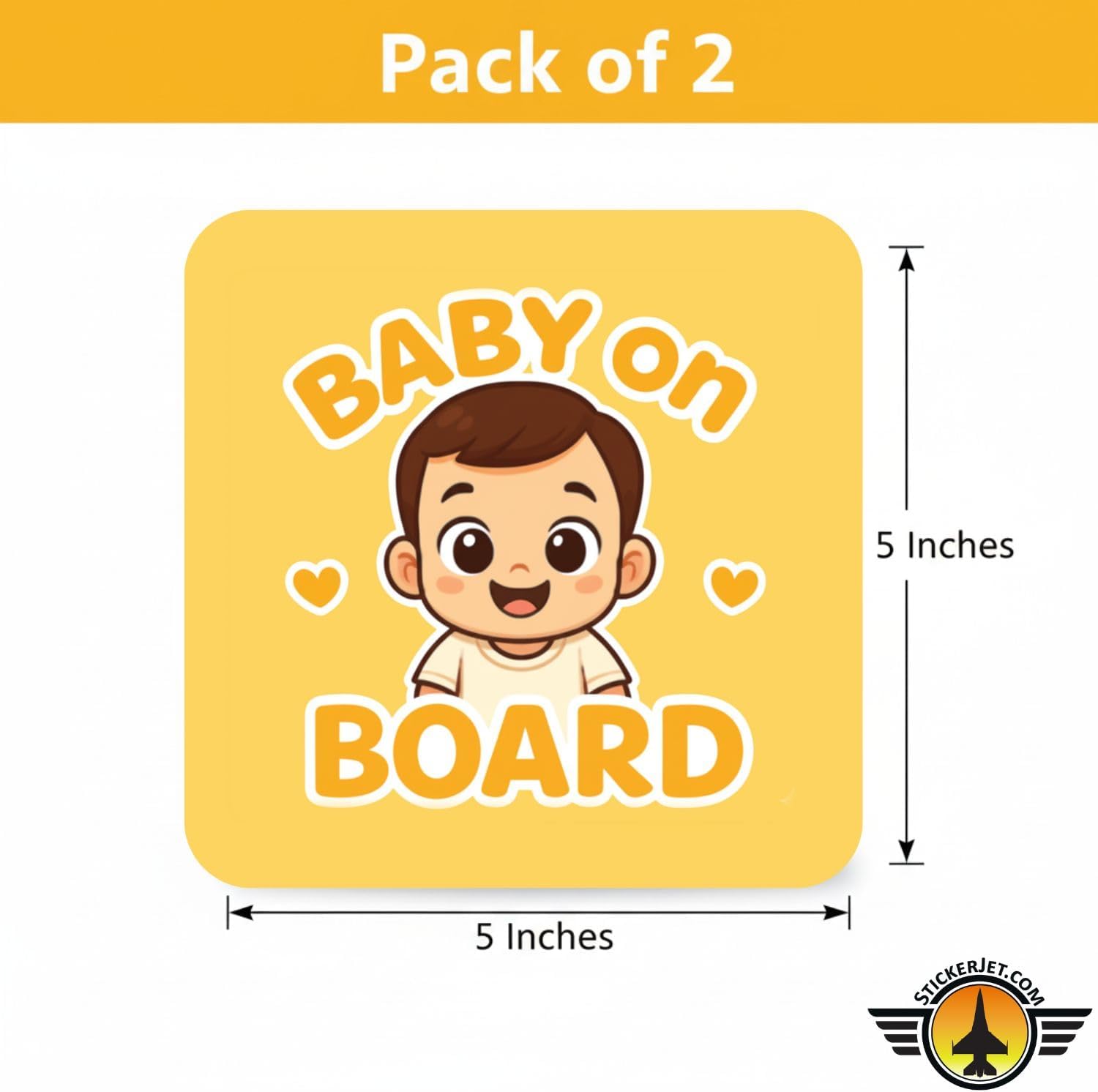 Baby On Board Sticker – Real Baby Photo Design