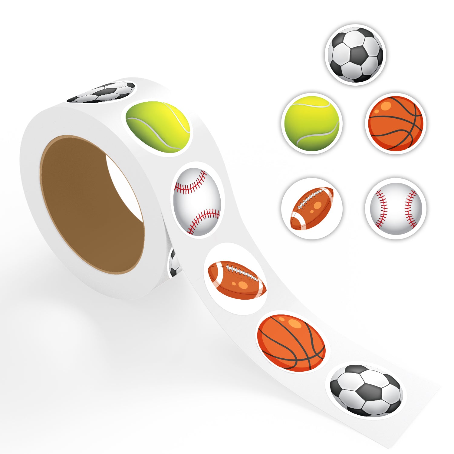 Assorted Sports Ball Labels | StickerJet