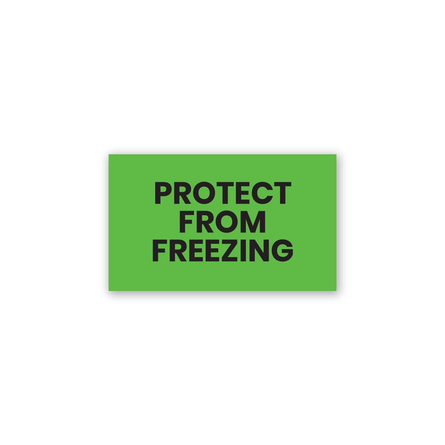 Protect from Freezing (Green) - Refrigerator Labels