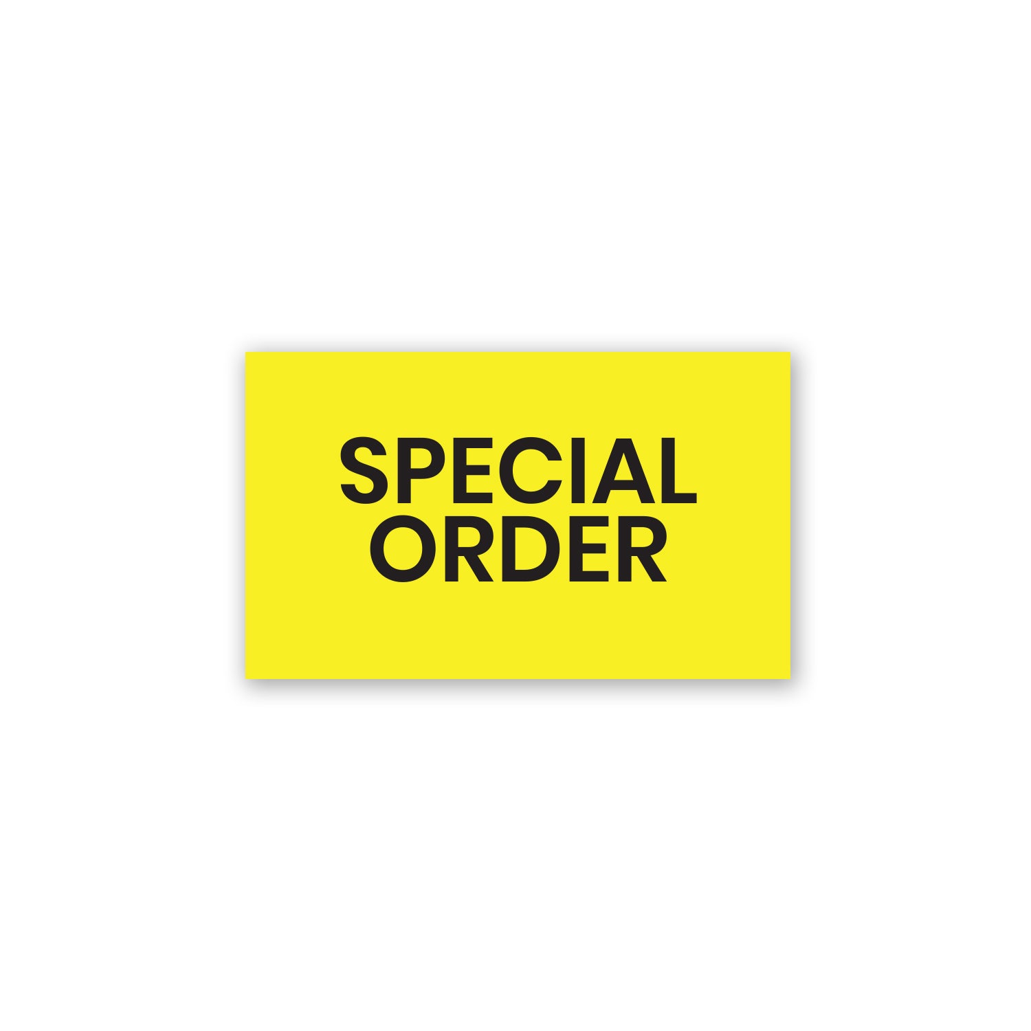 Special Order (Yellow) - Production Labels