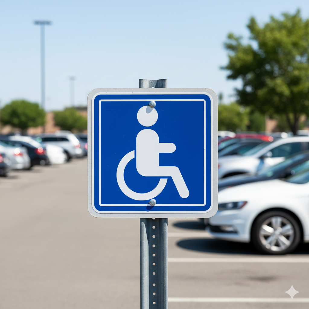 Handicap Wheelchair Accessible Vinyl Decals