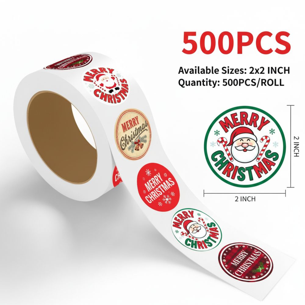 Christmas Sticker – Festive Merry Christmas Design