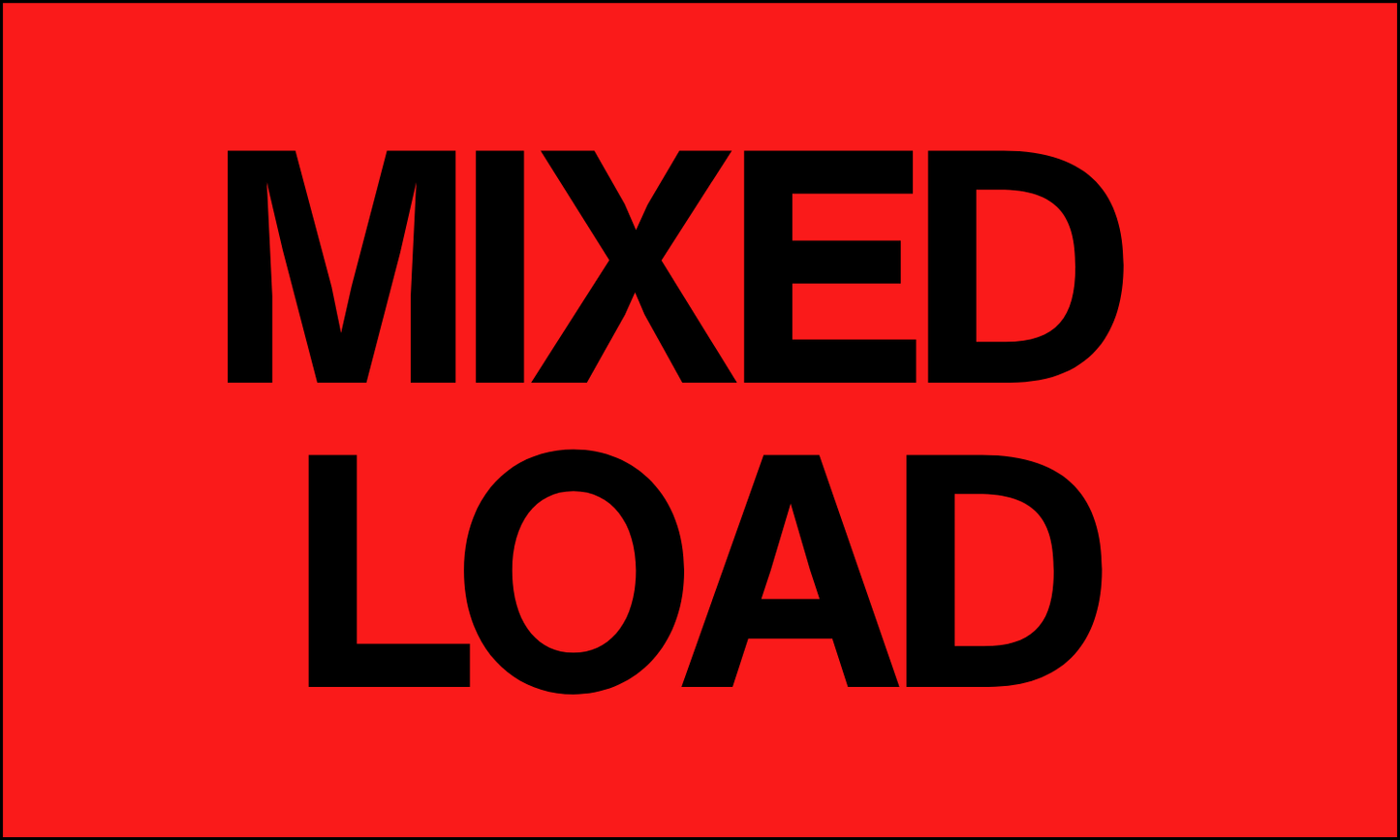 StickerJet Mixed Load - OSHA Mixed Labels - 3"x5" Rectangle Labels - 500 Qty/Roll - Paper, Easy Peel And Stick, Strong Adhesive, Made In USA