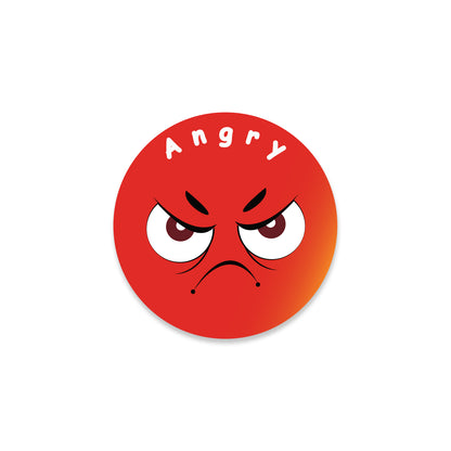 Multi Color Emotion Face - 500 Labels/Roll - 1"x1" / 2"x2" / 3"x3"