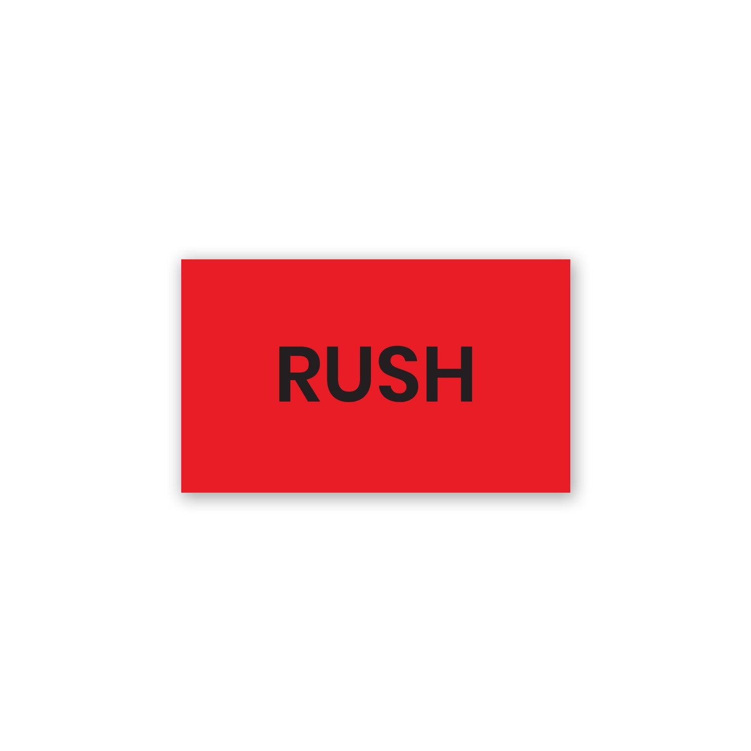 Rush (Red) - Production Labels