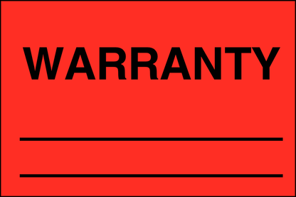 Warranty _____ - Quality Control Labels