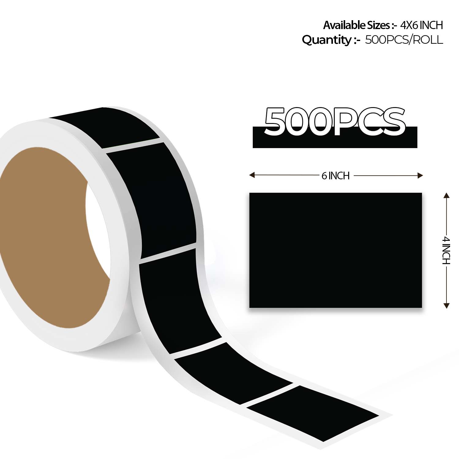 Black Color Code Rectangle Labels