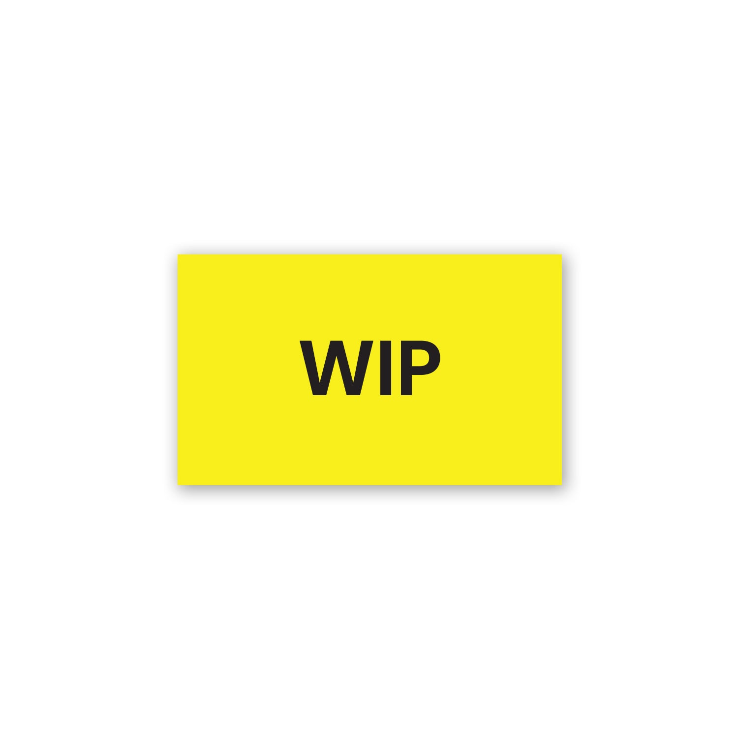 WIP (Yellow) - Production Labels