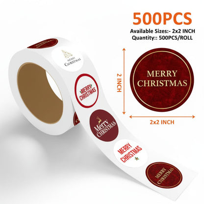 Christmas Sticker – Merry Christmas Text Design