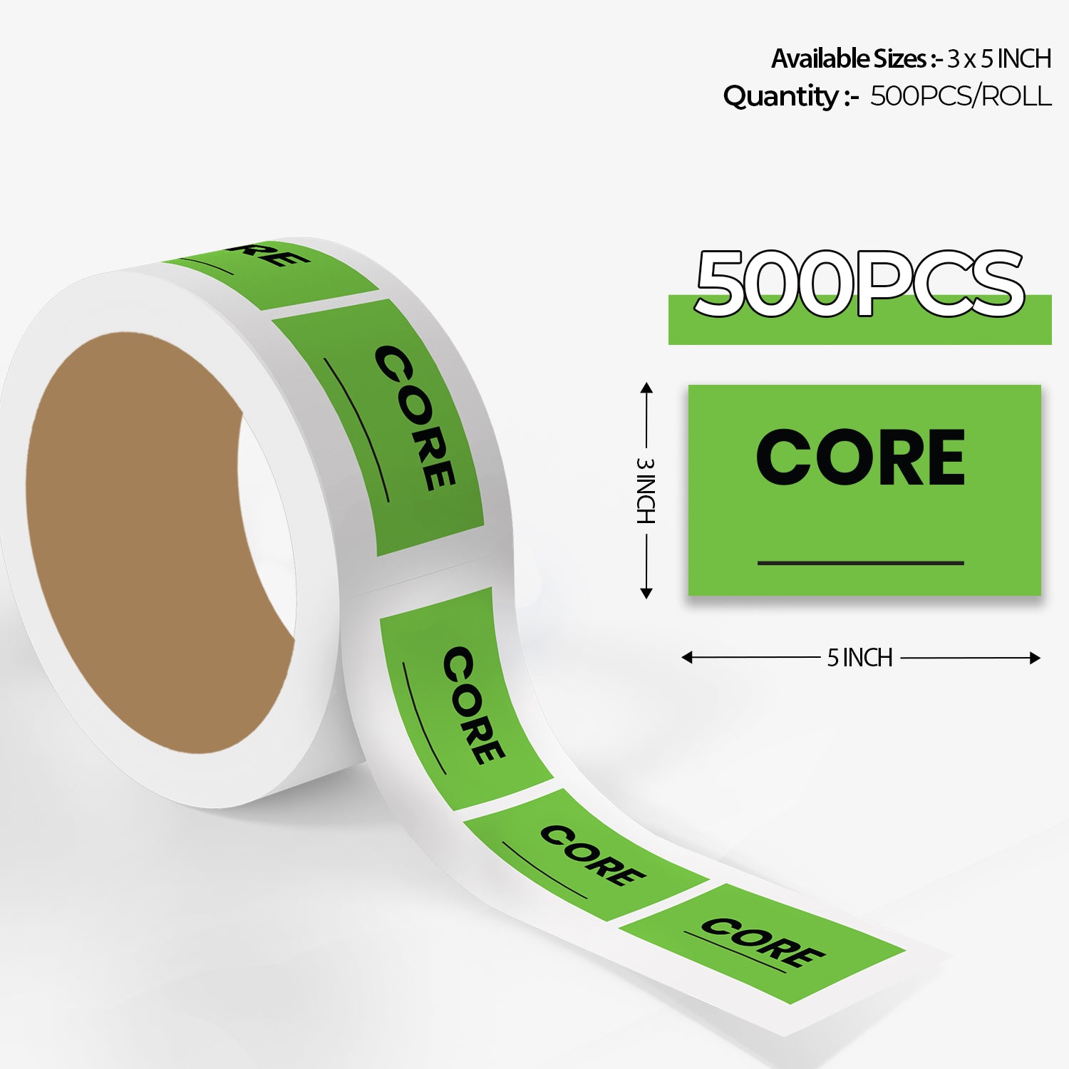 Core ___ (Rectangle) - Receiving Labels