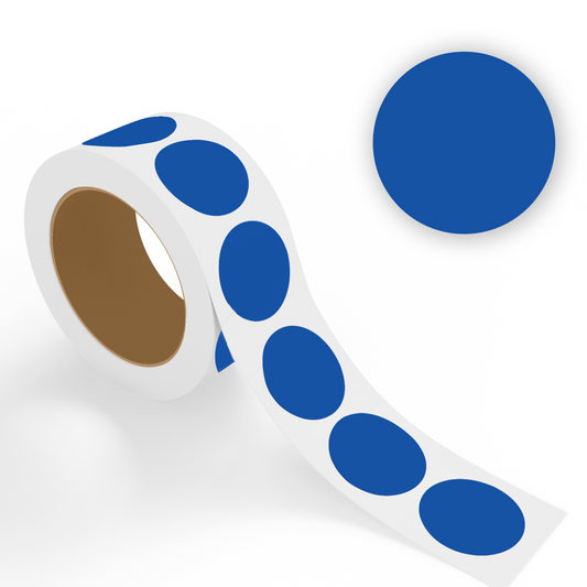 Royal Blue Dot Labels