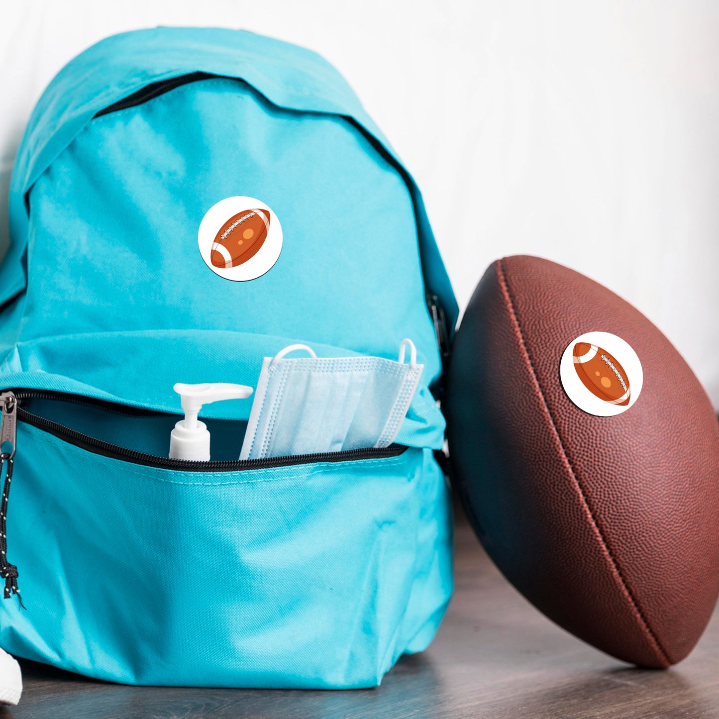 American Football - 500 Labels/Roll - 2"x2"