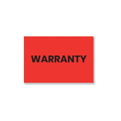 StickerJet Warranty – OSHA Quality Control Roll Labels – 2x3" Rectangle Labels – 500 Qty/Roll – Paper, Easy Peel And Stick, Strong Adhesive, Made In USA