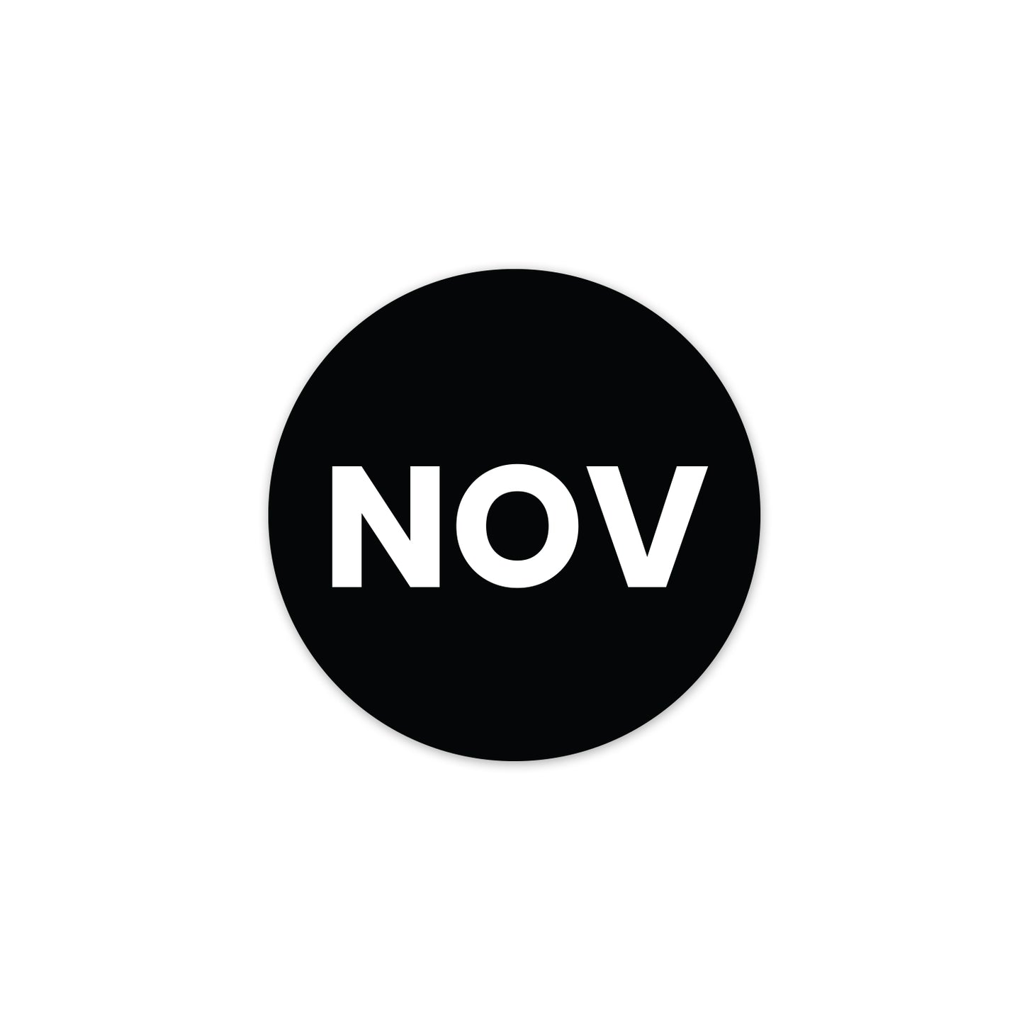 November (Circle) - Month Lables Roll - 1"x1" / 2"x2"