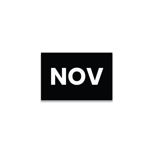 November (Rectangle) - Month Lables Roll - 2"x3" / 3"x5"